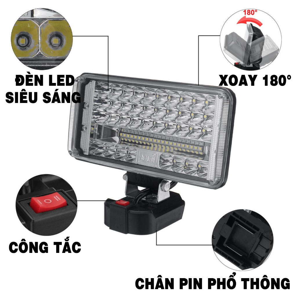 [Kèm PIN & SẠC] Đèn Pin 16-48-84 Bóng Workfix 2 Tốc , Cổng USB, Dùng Liên Tục 8 Tiếng, Pin Phổ Thống