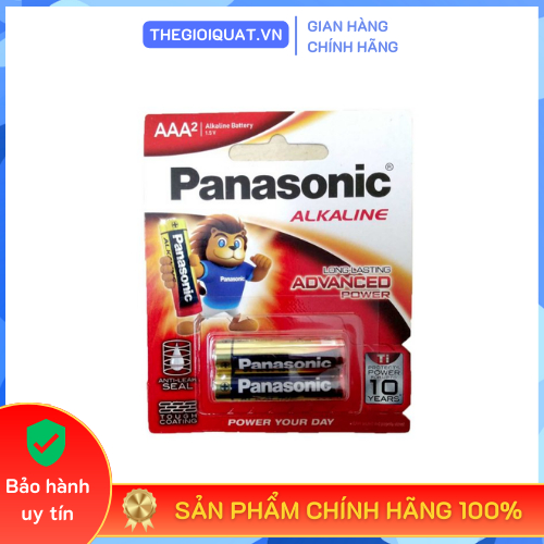 [HỎA TỐC] Vỉ 2 viên pin AAA Panasonic Alkaline LR03T/2B 1.5V Longer ...