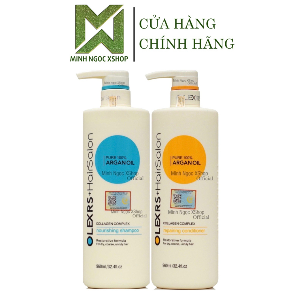 Ảnh Cặp dầu gội xả Olexrs Argan Oil Collagen Hair Salon 500ML - 960ML 3