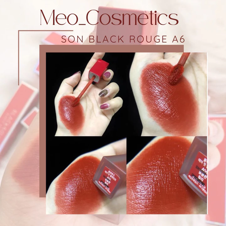 Son Black Rouge màu A06 Đỏ gạch