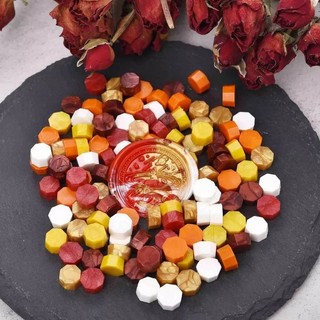 50 Hạt sáp niêm phong thư – hạt wax seal đa màu sắc, hạt nến trang trí làm thiệp scrapbook handmade
