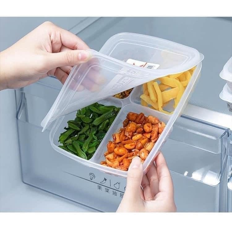 Hộp đựng thực phẩm sạch có 4 ngăn