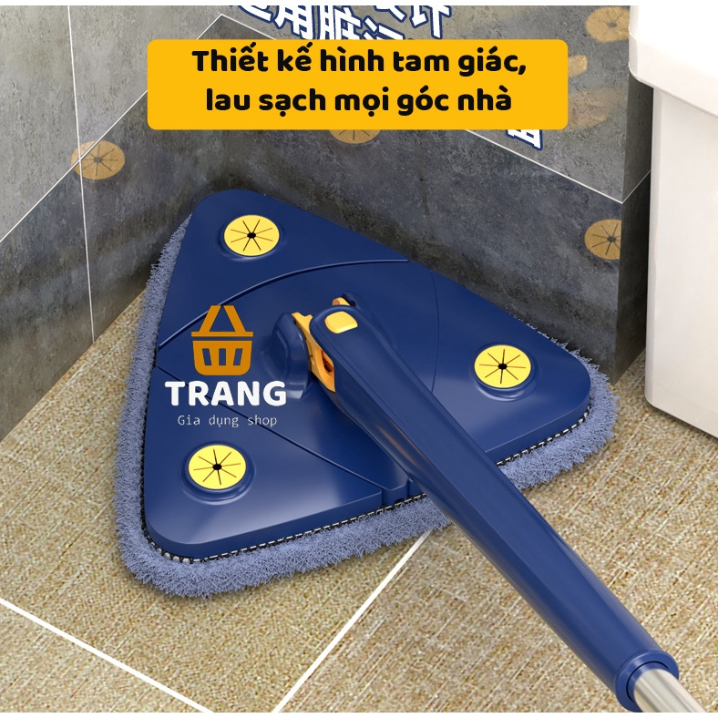 Cây lau tam giác tự vắt xoay 360 độ đa năng