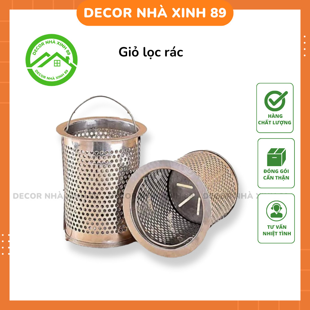 Giỏ lọc rác bồn rửa chén bằng inox chống han gỉ - Decor Nhà Xinh ...