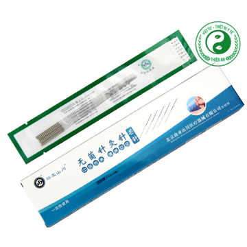 [ HÀNG CHÍNH HÀNG ] Kim trường châm cao cấp dùng 1 lần SIZE 0.40x125mm- Kim Châm Cứu vô khuẩn - Hộp 100 kim