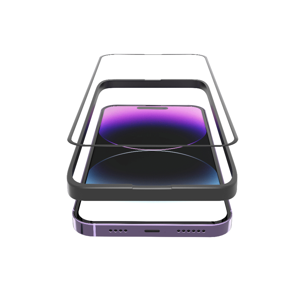 Kính cường lực iPhone 14 series chính hãng SLIMCASE dễ dán - Chống trầy xước, độ cứng 9H