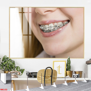 Tranh Tráng Gương Treo Tường Nụ Cười Tự Tin Thích Hợp Trang Trí Nha Khoa OHA Decor