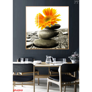 Tranh Tráng Gương Treo Tường Hình Vuông Trang Trí Spa Yên Bình, Thoải Mái Oha Decor