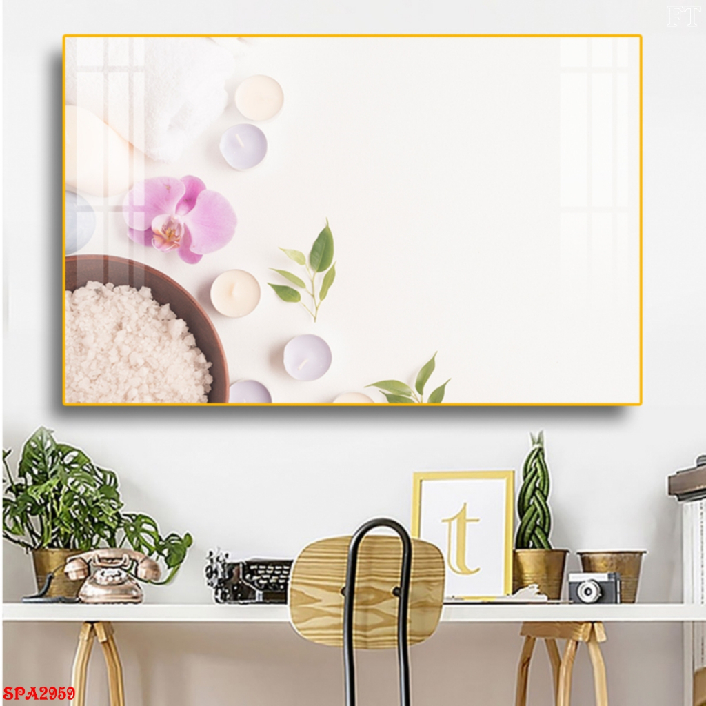 Tranh Treo Tường Tráng Gương Trang Trí Spa Hiện Đại
