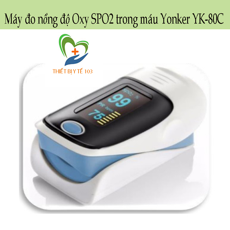 [HỎA TỐC] Máy đo nồng độ Oxy SPO2 trong máu Yonker YK-80C - Nhịp tim ...