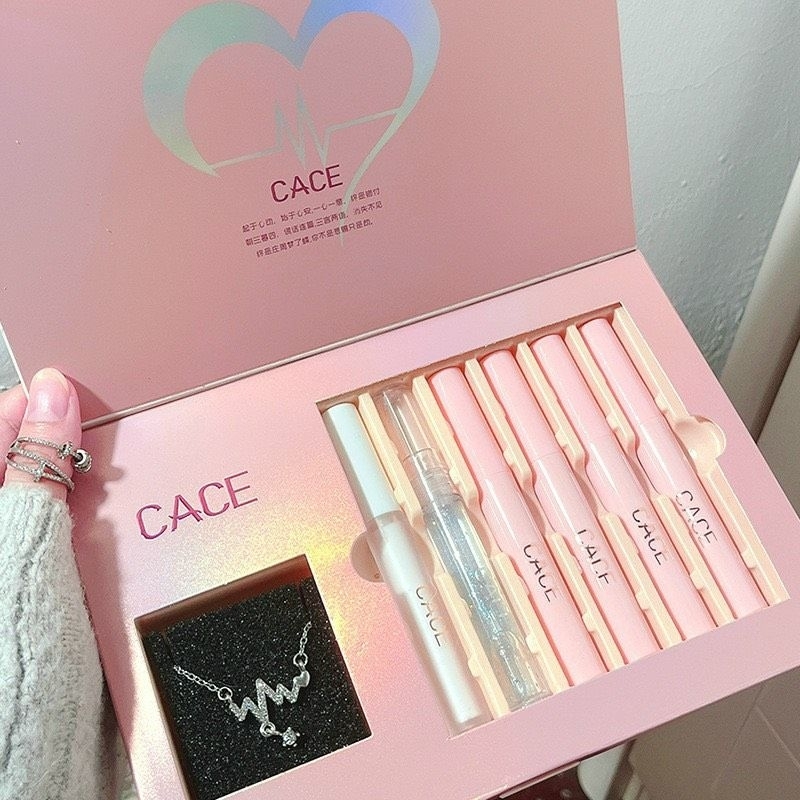 Set 6 Son Lì Chống Thấm Nước Không Chì An Toàn Chính Hãng CACE- Bộ Gồm ...