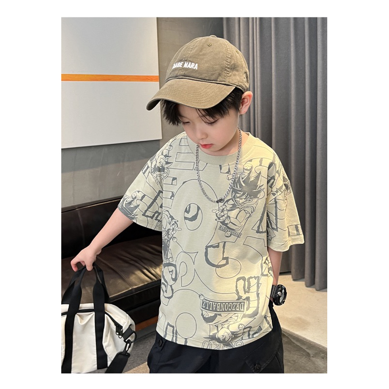 Bộ quần áo trẻ em 25-55kg quần áo bé trai chất cotton hàng QC