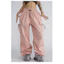 Quần Jogger túi hộp chất kaki mềm from rộng 3 màu Đen/Be /Hồng