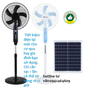 QUẠT NĂNG LƯỢNG MẶT TRỜI tích điện dự phòng từ 8h-12h QUẠT CÂY SIÊU TIỆN LỢI-bản mới 2023-cao cấp-