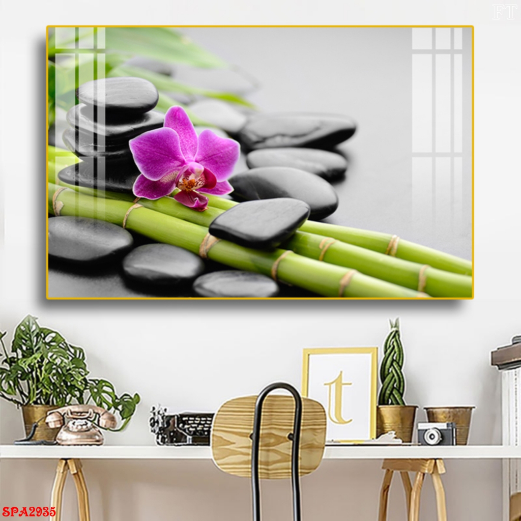 Tranh Treo Tường Tráng Gương Trang Trí Spa Thư Giãn Hiệu Quả