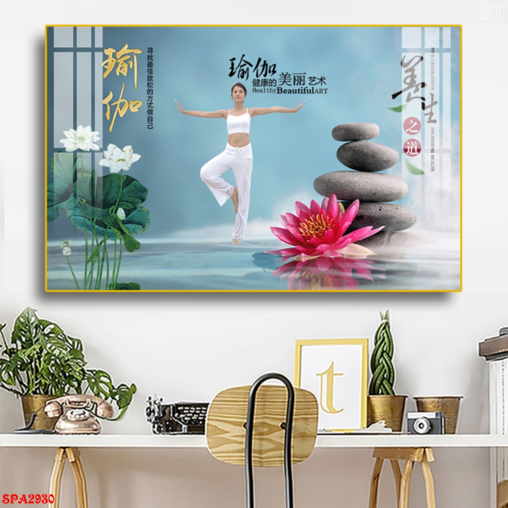 Tranh Treo Tường Tráng Gương Trang Trí Spa Thư Giãn