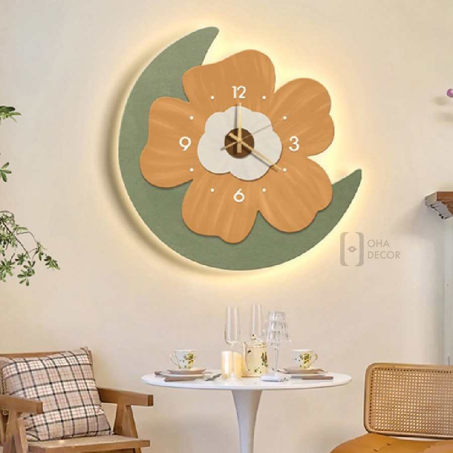 Tranh Treo Tường Tráng Gương Cao Cấp Bông Hoa Xinh Xắn Phù Hợp Trang Trí Nhà, Phòng Khách, Phòng Ngủ Hiện Đại OHA Decor
