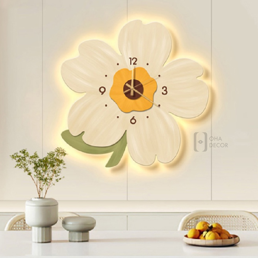 Tranh Treo Tường Tráng Gương Cao Cấp Bông Hoa Xinh Xắn Phù Hợp Trang Trí Nhà, Phòng Khách, Phòng Ngủ Hiện Đại OHA Decor