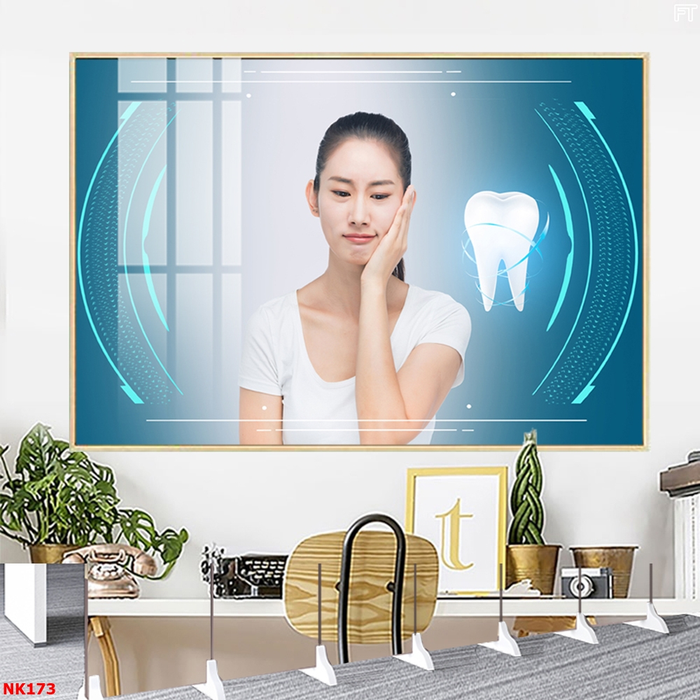 Tranh Tráng Gương Treo Tường Chủ Đề Nha Khoa