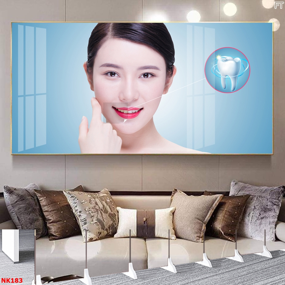 Tranh Tráng Gương Treo Tường Minh Họa Phòng Khám Trang Trí Nha Khoa