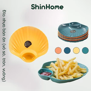 Đĩa nhựa bàn ăn - đĩa nhựa melamine nhiều sắc màu