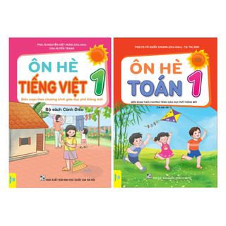Sách - Combo 2 cuốn Ôn Hè Toán + Tiếng Việt Lớp 1 Cánh Diều - ndbooks