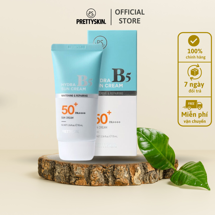 Kem Chống Nắng Phục Hồi Dưỡng Trắng B5 Pretty Skin Hàn Quốc Hydra B5 Sun Cream Spf 50pa 3091