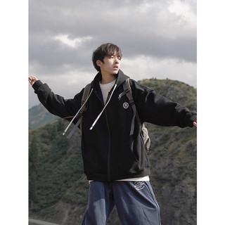 Áo Khoác Jacket Hoodie Zip Nỉ Thu Đông Nam Nữ Chữ R Unisex Form Rộng
