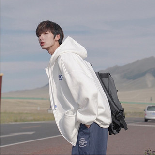 Áo Khoác Jacket Hoodie Zip Nỉ Thu Đông Nam Nữ Chữ R Unisex Form Rộng