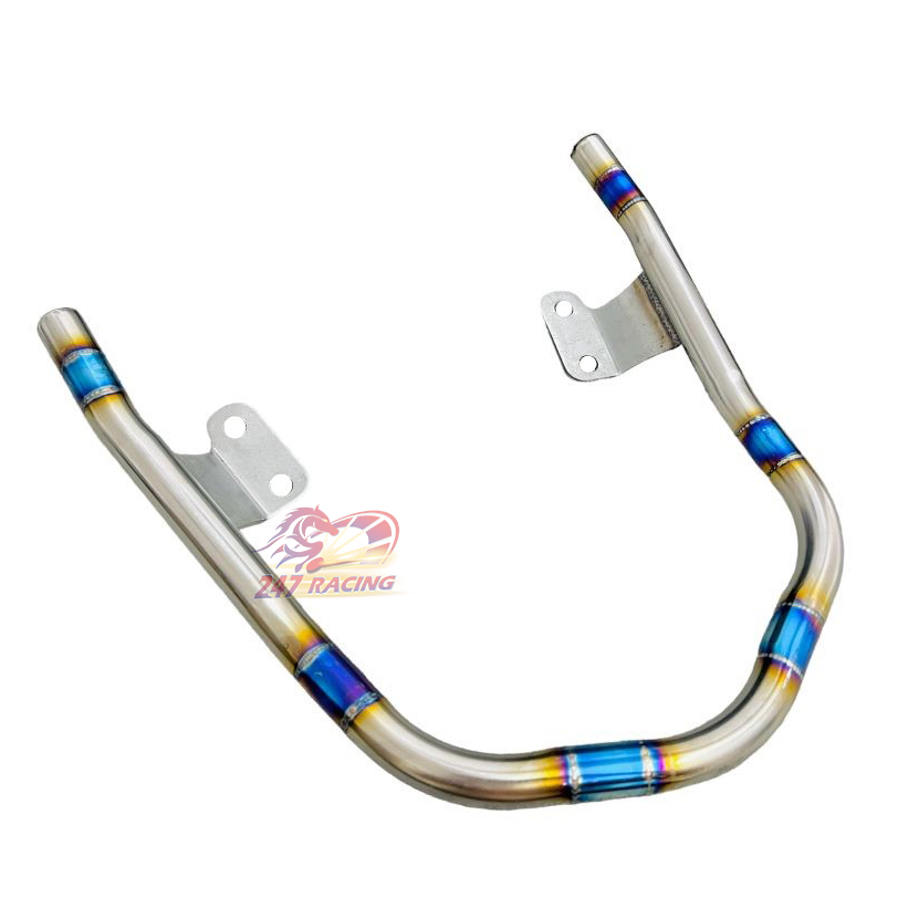 Cảng Sau INOX chạy Vảy Cá V2 7 màu Titan gắn xe máy Wave A110 Blade S110 RSX RS100 WAVE A100