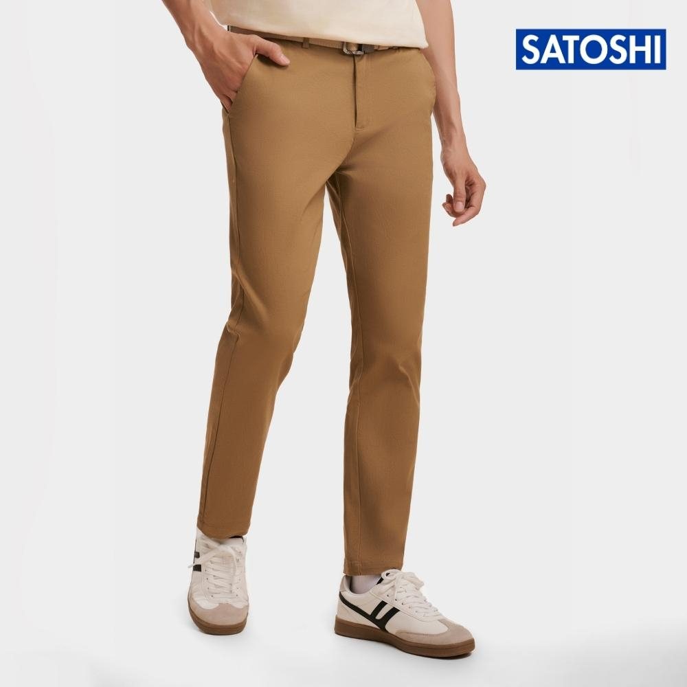 Quần Kaki Satoshi SAKK11 basic nhiều màu, lưng co dãn, dáng vừa, trẻ trung, lịch lãm, dễ phối đồ