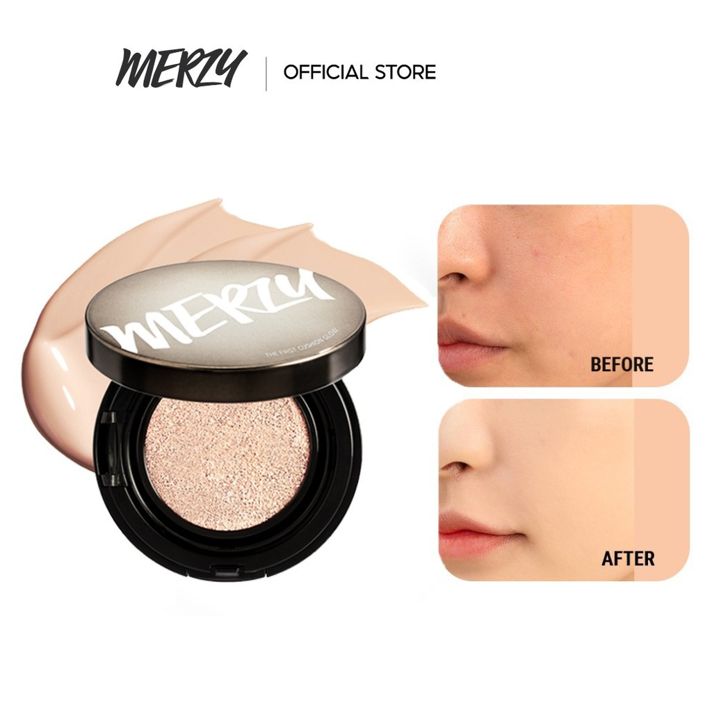 [Phiên Bản Mới] Phấn Nước Che Phủ Cao, Lâu Trôi Merzy The First Cushion Cover SPF50+/PA+++ 13g