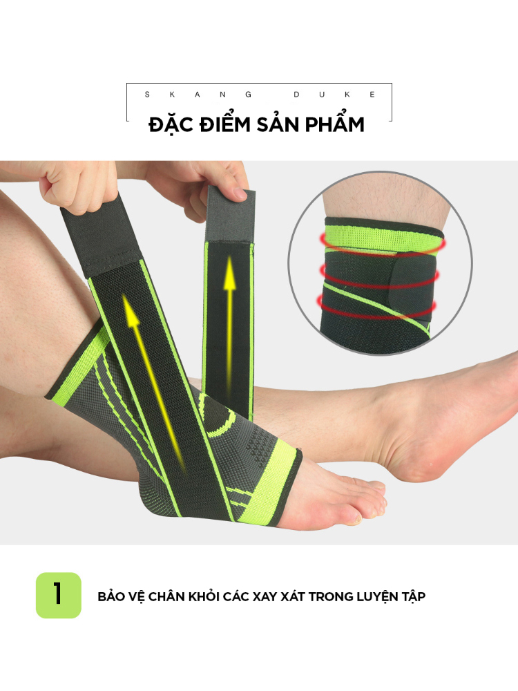 Ảnh Băng Quấn Bảo Vệ Cổ Chân Chính Hãng Băng Cổ Chân Chất Liệu Thun Thoáng Mát Cực Bám Chân Cleacco HJ020 Boro Sport 3