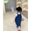 Yếm jean cho bé gái. Set yếm jean kèm áo cotton trắng Sofia Candy năng động cho bé 13-45kg