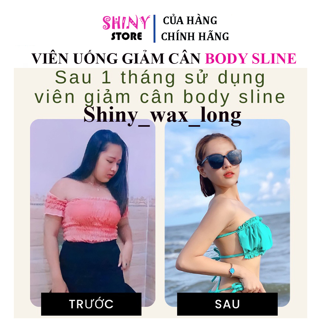 Giảm cân cấp tốc BODY SLINE viên uống đốt mỡ nhanh an toàn hiệu quả chính hãng detox đẹp da hộp 30 viên