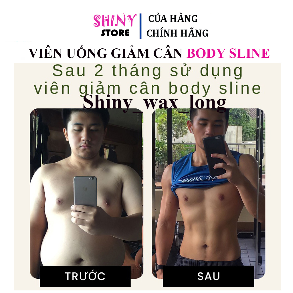 Giảm cân cấp tốc BODY SLINE viên uống đốt mỡ nhanh an toàn hiệu quả chính hãng detox đẹp da hộp 30 viên