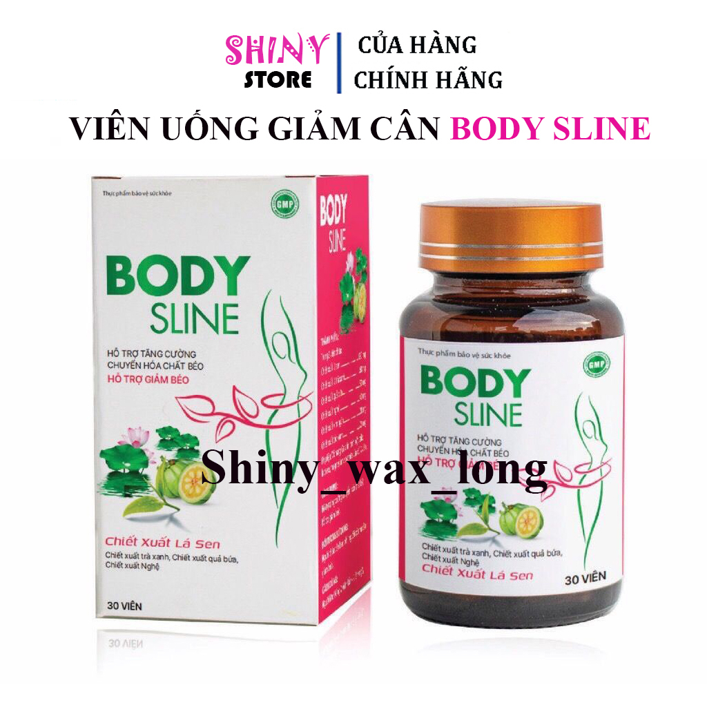 Giảm cân cấp tốc BODY SLINE viên uống đốt mỡ nhanh an toàn hiệu quả chính hãng detox đẹp da hộp 30 viên