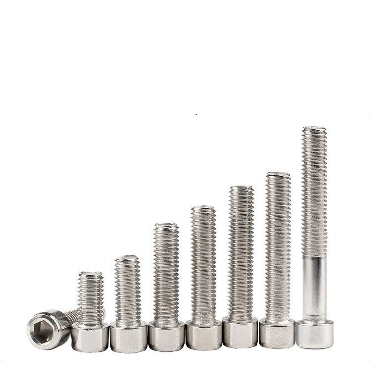 (INOX201) 10 cái M3-M6 Bulong lục giác chìm đầu trụ inox201 M3-M6