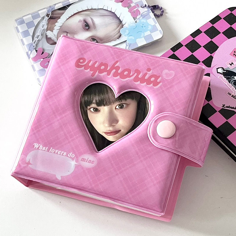 MINI BINDER EUPHORIA KÈM 25 SHEET 💗SỔ ALBUM MINI BINDER 3 CÒNG ĐỰNG ẢNH