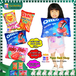 GỐI HÌNH GÓI MÌ BÁNH SNACK NHỒI BÔNG SIÊU MỀM MỊN GIAO RẤT NHANH [ CAO CẤP]