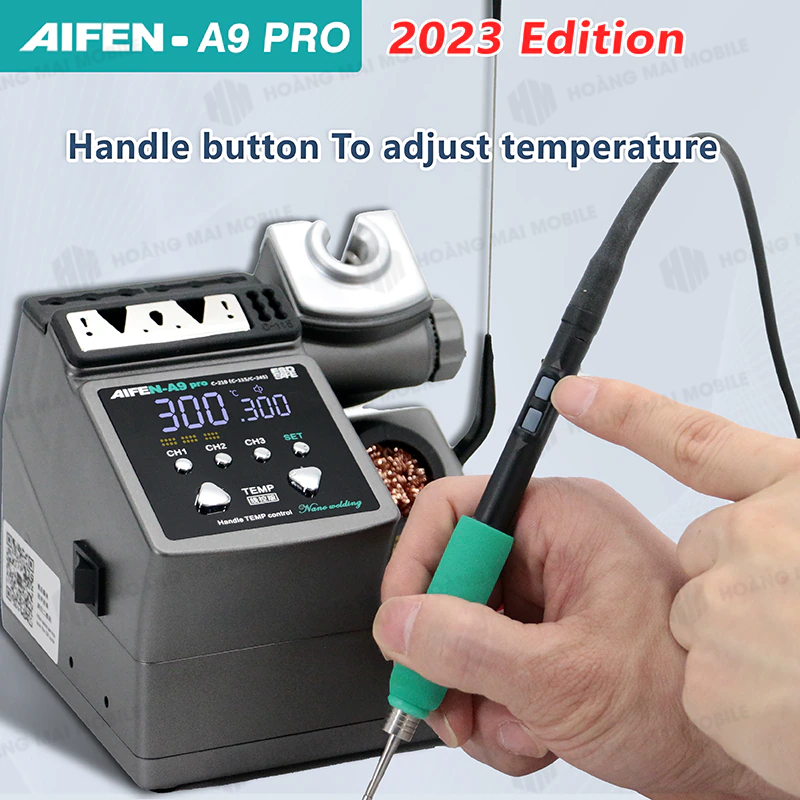 Máy hàn AIFEN A9 PRO version 2023 cầm tay, phù hợp mũi hàn C210 48W