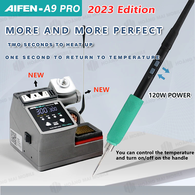 Máy hàn AIFEN A9 PRO version 2023 cầm tay, phù hợp mũi hàn C210 48W