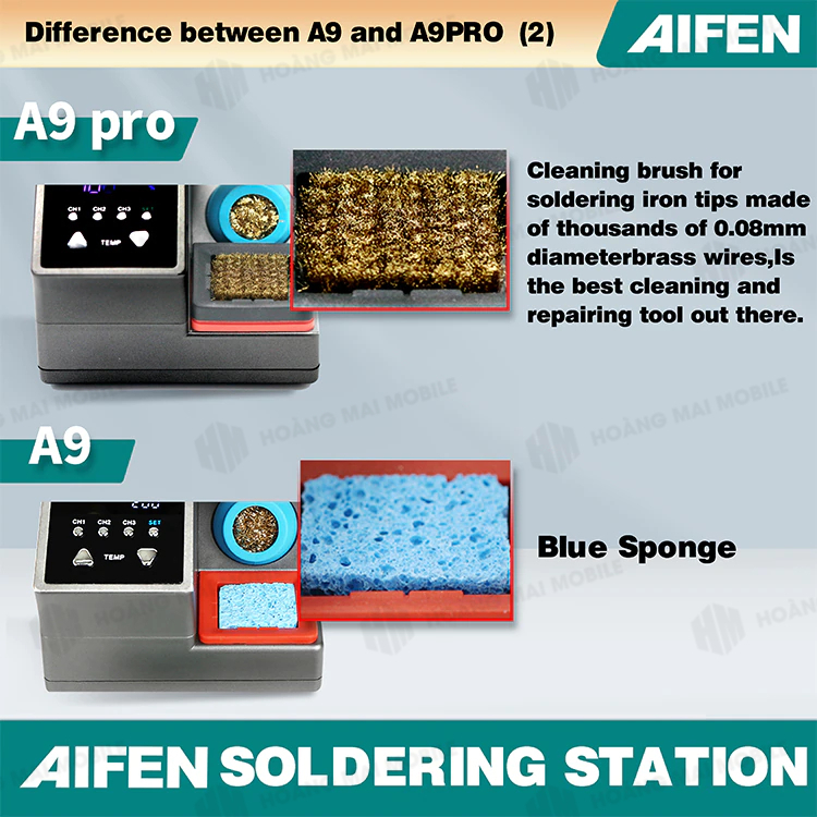 Máy hàn AIFEN A9 PRO version 2023 cầm tay, phù hợp mũi hàn C210 48W