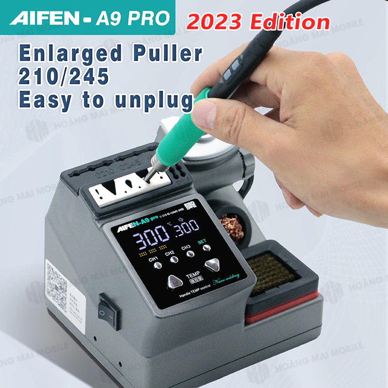 Máy hàn AIFEN A9 PRO version 2023 cầm tay, phù hợp mũi hàn C210 48W