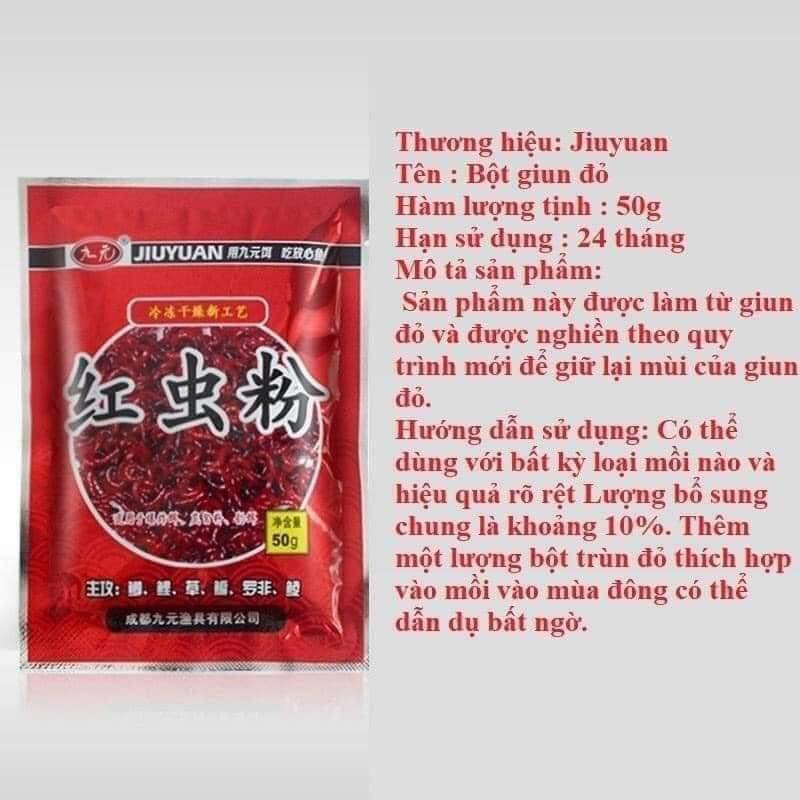 Hương Liệu Câu Cá Bột Trùng Đỏ