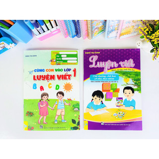 Sách - Combo 2Q Luyện Viết (Cùng Con Vào Lớp 1 + Chữ thường, chữ hoa cỡ nhỏ, theo nhóm) - ndbooks