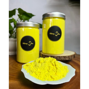 Tinh Bột Nghệ Nguyên Chất 100%, Tinh Bột Nghệ Ngâm Sâm Mật Ong, Vàng Tự Nhiên Không Pha Hủ 350g
