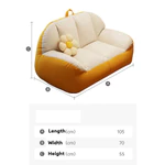 (Sẵn hàng) Ghế Sofa mềm mại, vải bông kết thúc, đầy các hạt thân thiện với môi trường EPS, thoải mái và nhẹ ghế lười hạt xốp ghế sofa mini sofa phòng khách decor phòng ngủ đám mây đọc sách lười hạt đậu — ảnh 6