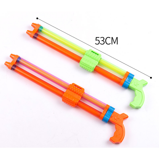 Máy bắn nước 2 nòng dài 61cm, Máy bắn phun nước cho bé vui chơi mùa hè