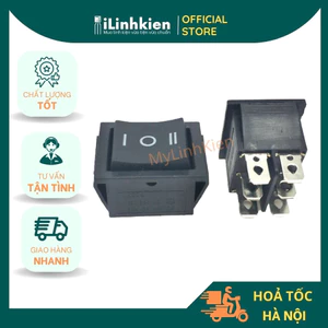 Công tắc bập bênh KCD4 15A/250V 6 chân 3 chế độ 25x31mm không đèn chất lượng cao.